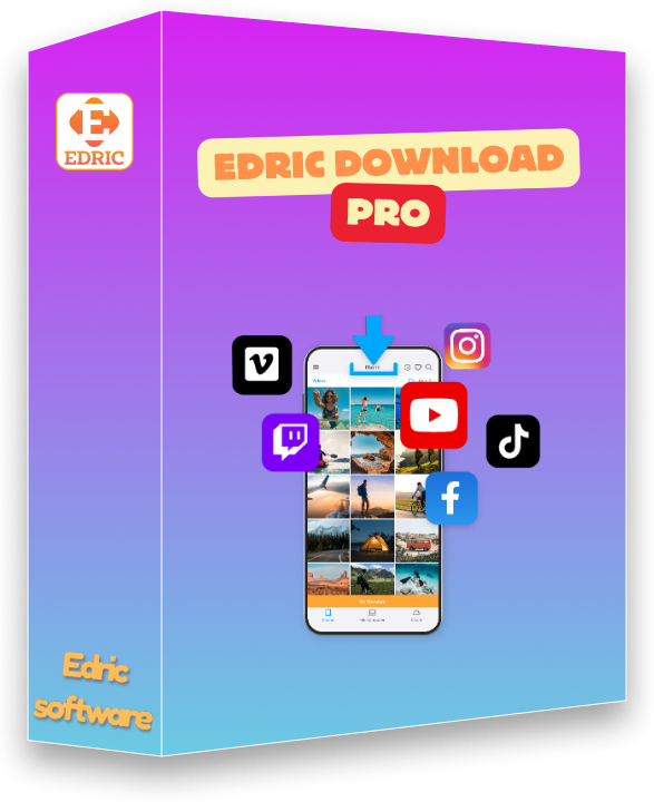 Edric Download Pro - Phần mềm tải video đa nền tảng số lượng lớn